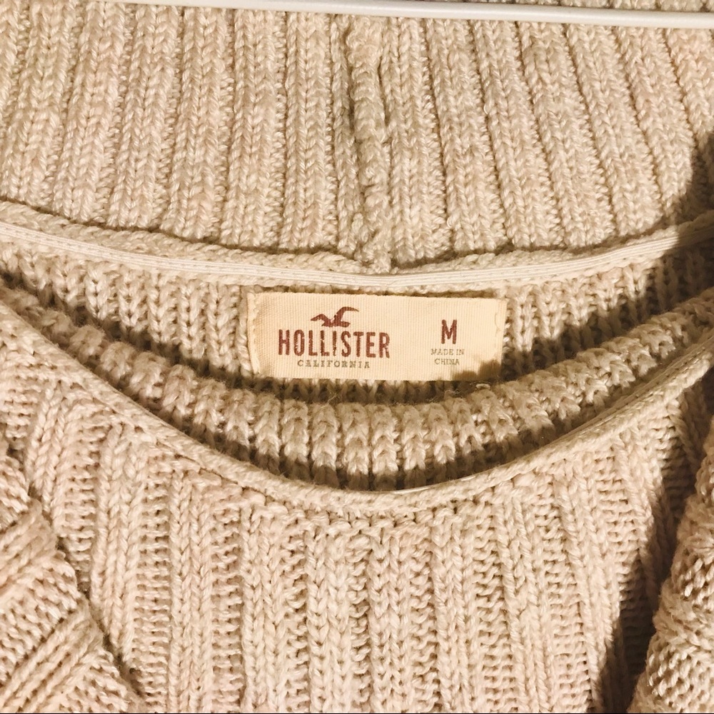 Off shoulder tan sweater - M - Picture 3 of 3